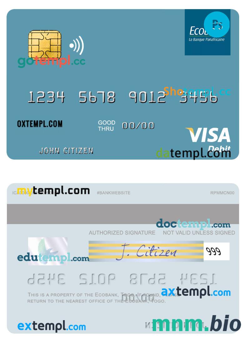 Togo Ecobank visa debet kartaw1